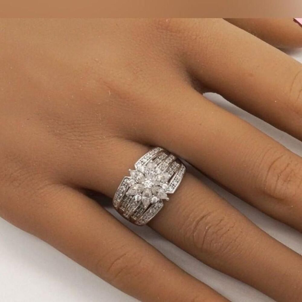 Diamonique Women's Silver Jewellery